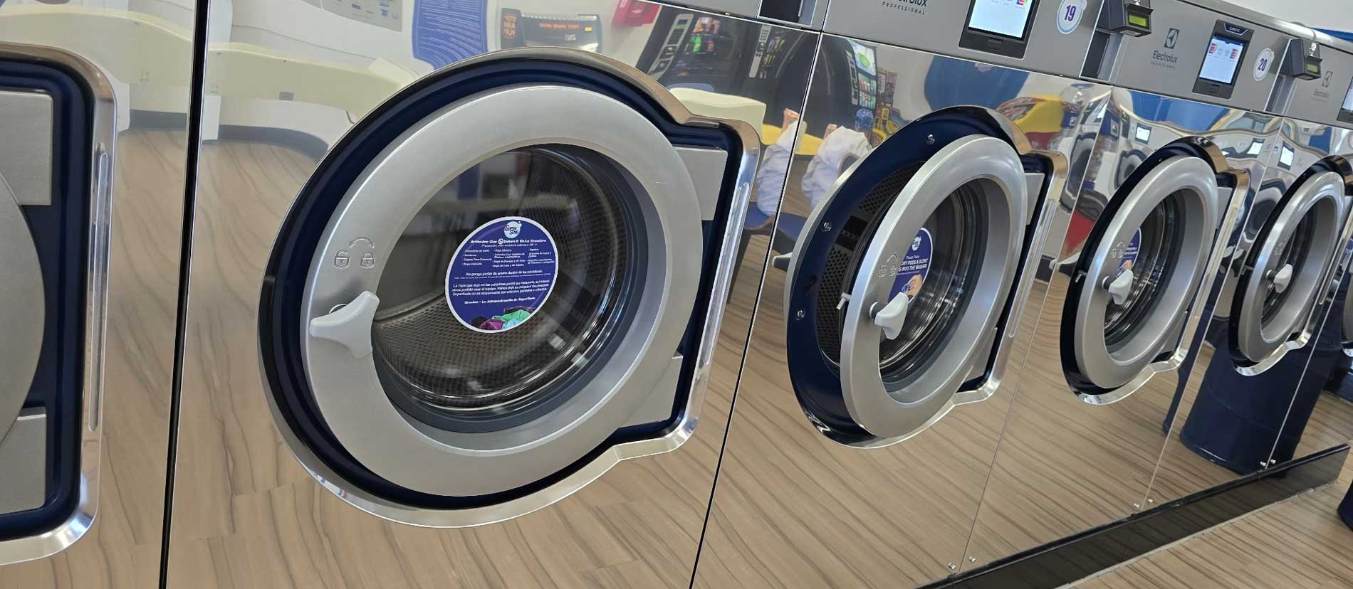 New washers at SuperSuds Laundromat in Winchester, VA